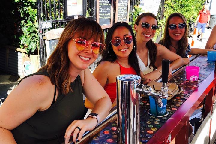 a group of people posing for the camera