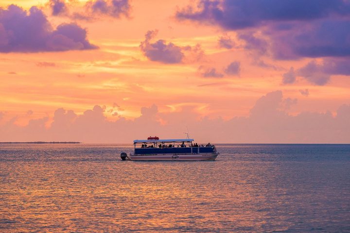 a boat in a large body of water