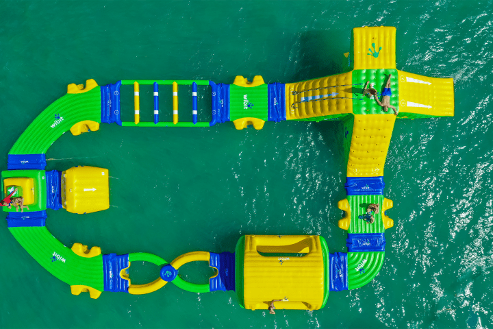 a close up of a colorful wall