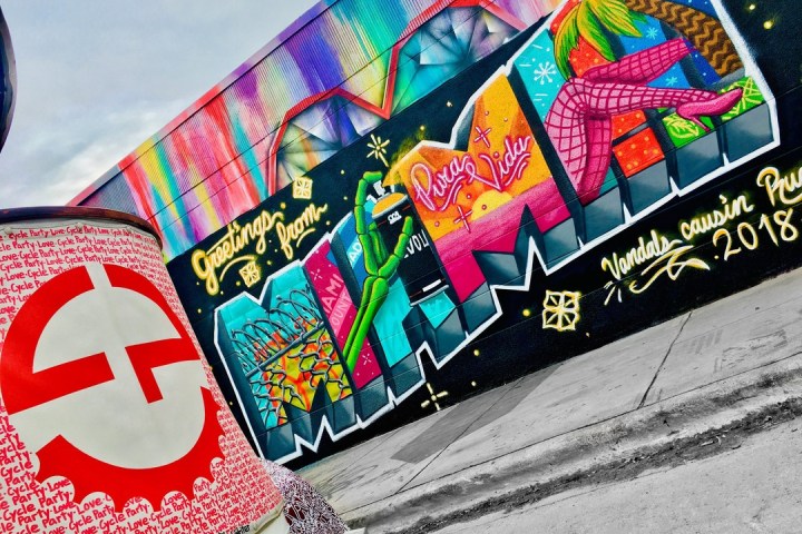 a graffiti covered wall