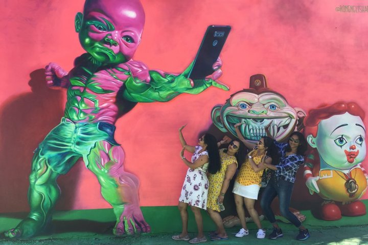 a person wearing a costume